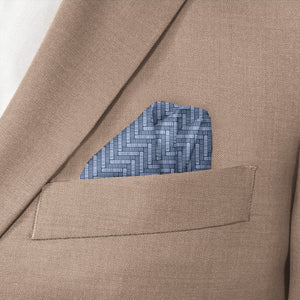 Herring Pocket Square - Wave Fold - Knotty Tie Co.