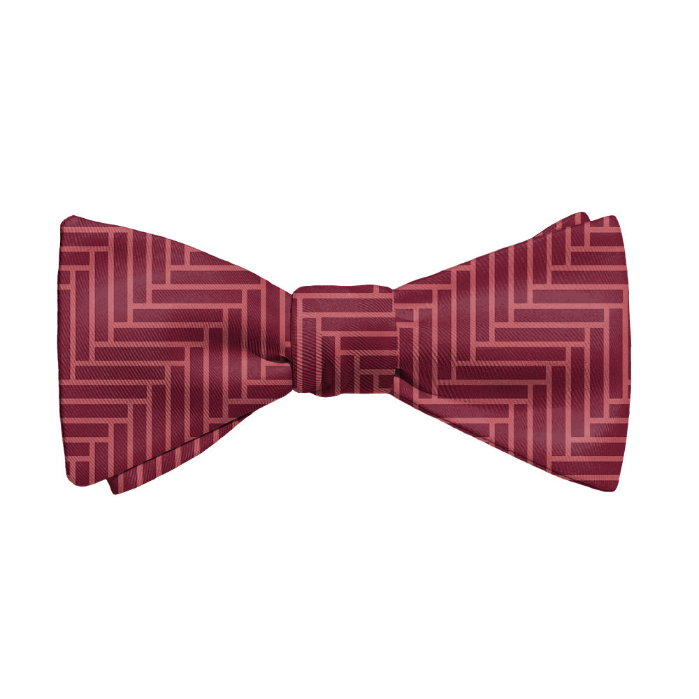 Herringbone Bow Tie - Adult Extra-Long Self-Tie 18-21" - Knotty Tie Co.