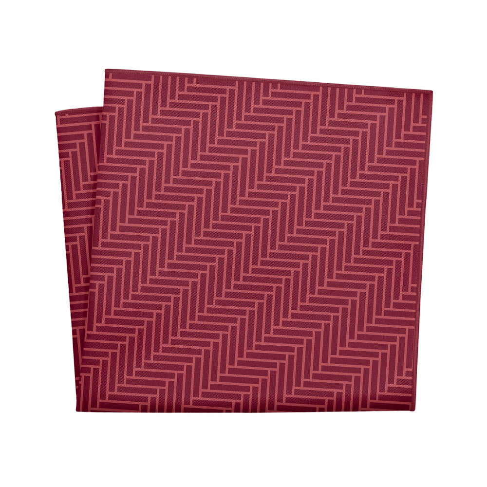 Herringbone Pocket Square - 12" Square - Knotty Tie Co.