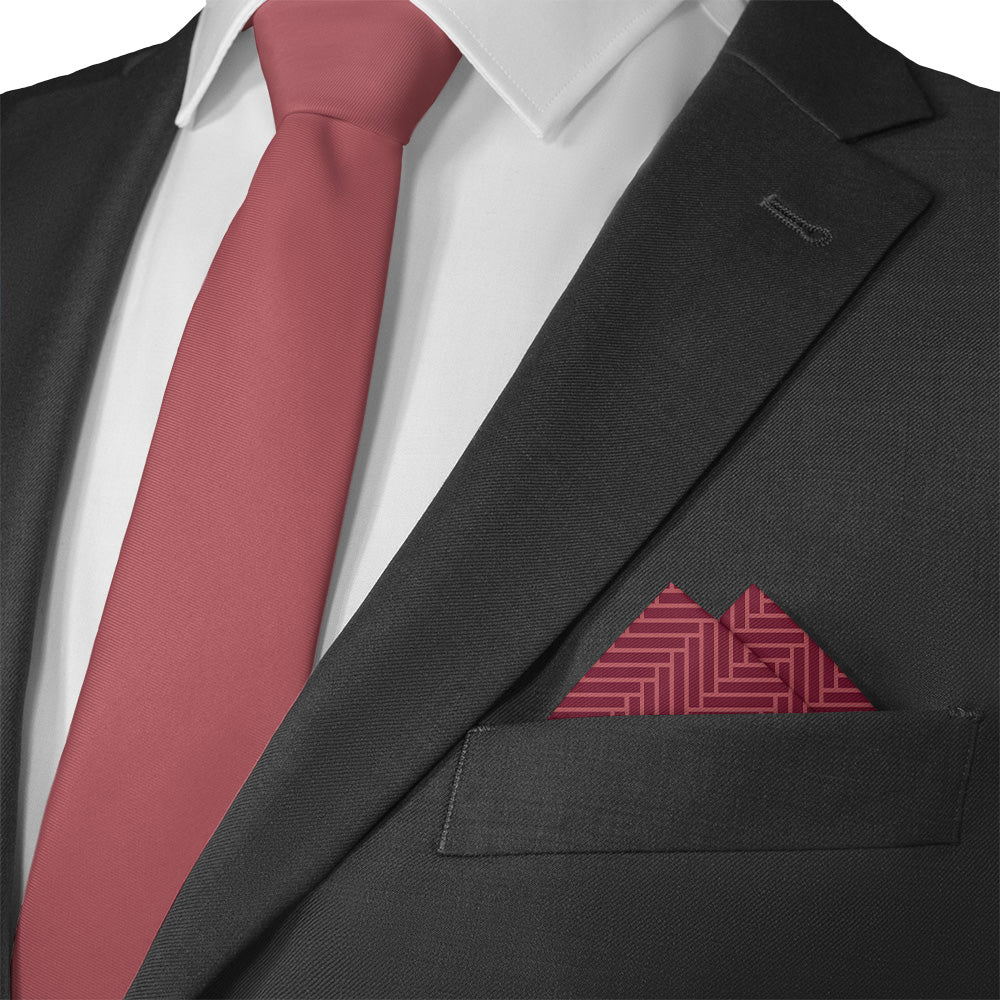 Herringbone Pocket Square - 12" Square - Knotty Tie Co.