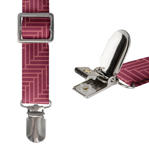 Herringbone Suspenders - Hardware and Strap - Knotty Tie Co.