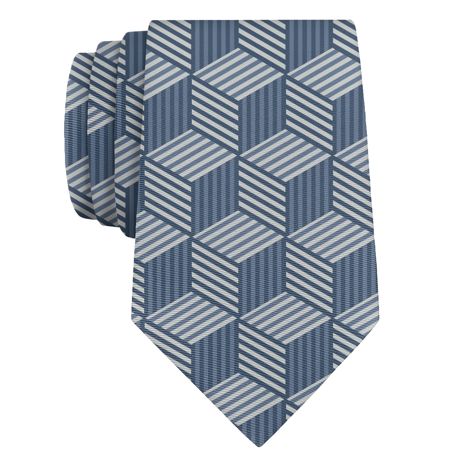 Hexagon Wild Necktie - Rolled - Knotty Tie Co.