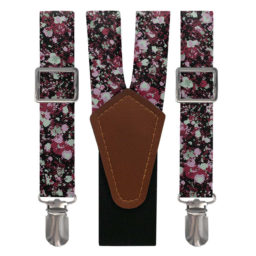 Hidden Floral Suspenders - Main View - Knotty Tie Co.