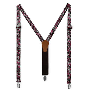 Hidden Floral Suspenders - Full Front View - Knotty Tie Co.