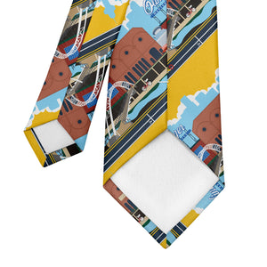 Highland Stripe Necktie - Tipping - Knotty Tie Co.