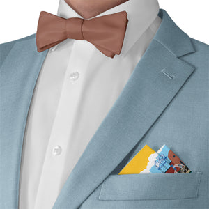 Highland Stripe Pocket Square - Matching Bow Tie - Knotty Tie Co.