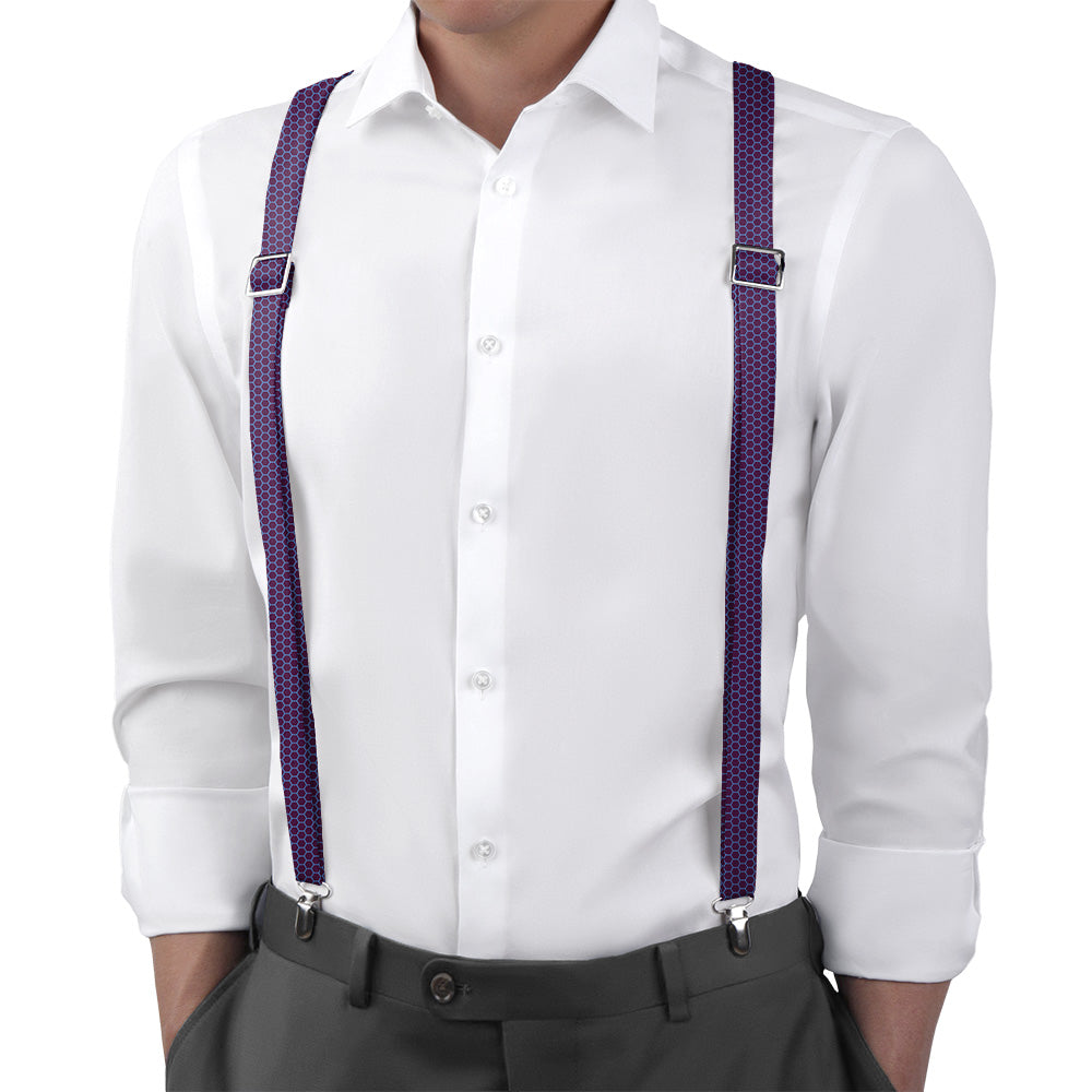 Hive Geometric Suspenders - Main View - Knotty Tie Co.