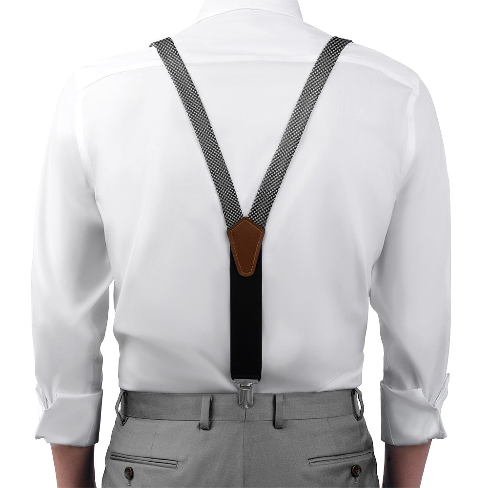 Holden Geometric Suspenders - On Model Front View - Knotty Tie Co.