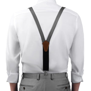 Holden Geometric Suspenders - On Model Front View - Knotty Tie Co.