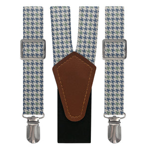 Houndstooth Suspenders - Main View - Knotty Tie Co.