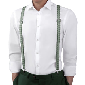 Howard Subway Suspenders - On Model Back View - Knotty Tie Co.