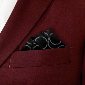 Humboldt Dots Pocket Square - Stairs Fold - Knotty Tie Co.