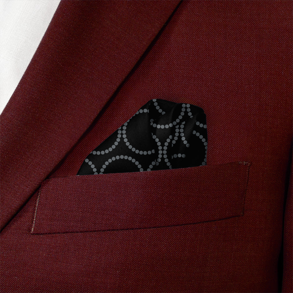 Humboldt Dots Pocket Square - Wave Fold - Knotty Tie Co.