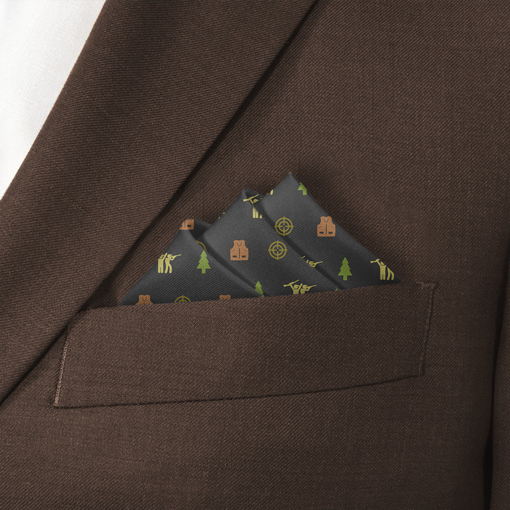 Hunting With Friends Pocket Square - Stairs Fold - Knotty Tie Co.