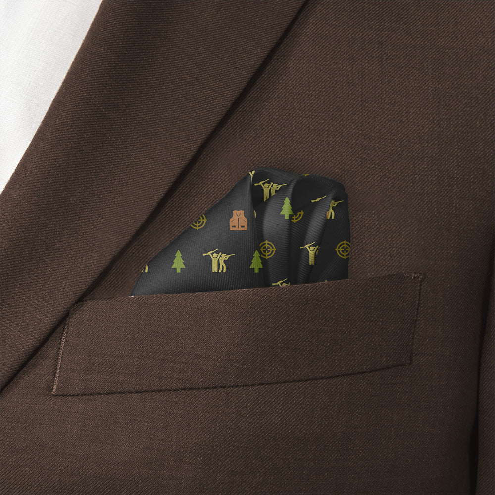 Hunting With Friends Pocket Square - Wave Fold - Knotty Tie Co.