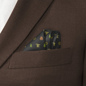 Hunting With Friends Pocket Square - Wave Fold - Knotty Tie Co.