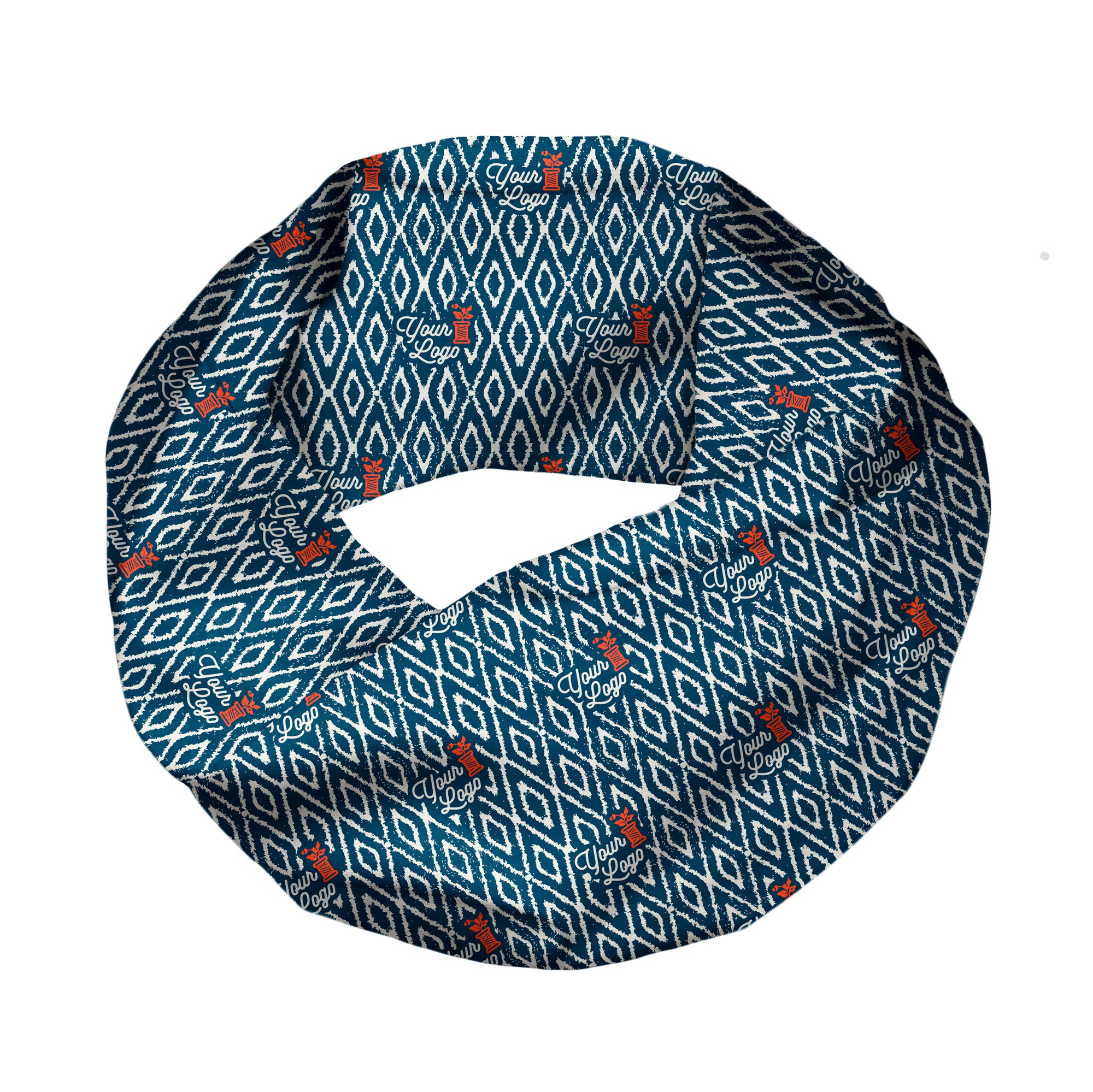 Ikat 2 Infinity Logo Scarf - Knotty Tie Co.