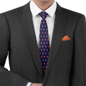 Illinois State Outline Necktie - Matching Pocket Square - Knotty Tie Co.