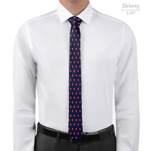 Illinois State Outline Necktie - Skinny - Knotty Tie Co.