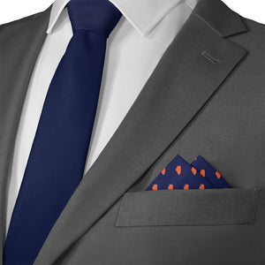 Illinois State Outline Pocket Square - Matching Necktie- Knotty Tie Co.