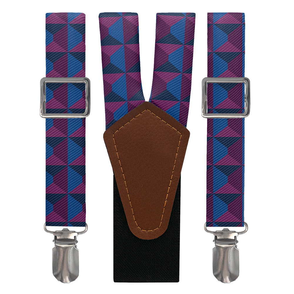 Illusion Geometric Suspenders - Main View - Knotty Tie Co.