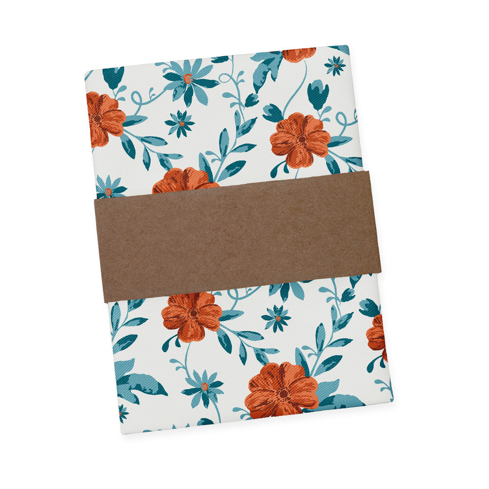 Impatiens Floral Pocket Square - Packaging - Knotty Tie Co.