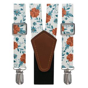 Impatiens Floral Suspenders - Main View - Knotty Tie Co.