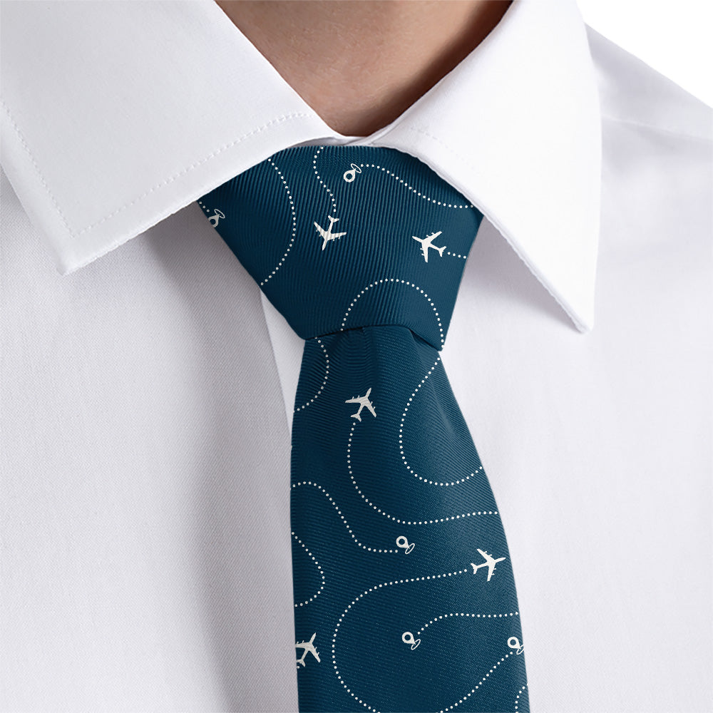 Custom In Flight 1 Logo Tie - Dress Shirt - Knotty Tie Co.