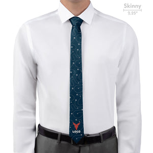 Custom In Flight 1 Logo Tie - Skinny - Knotty Tie Co.