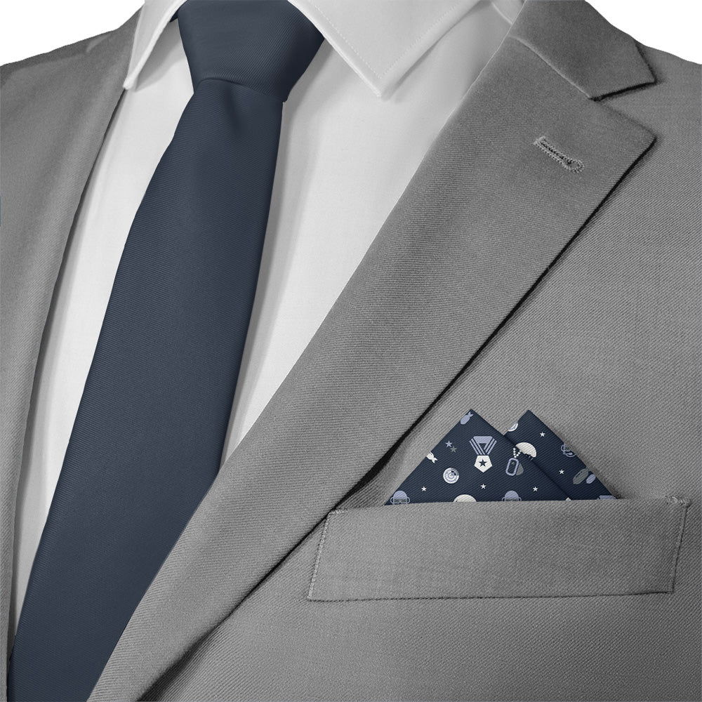 In The Air Pocket Square - Matching Necktie- Knotty Tie Co.