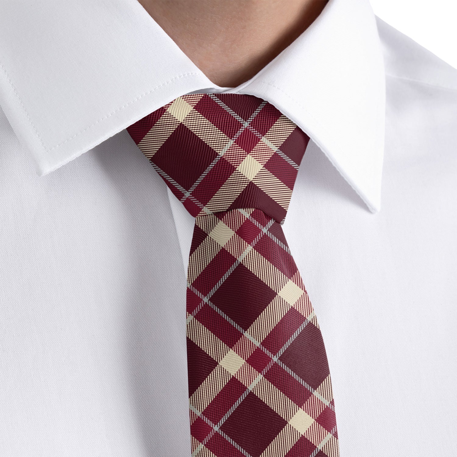 Inca Plaid Necktie - Rolled - Knotty Tie Co.