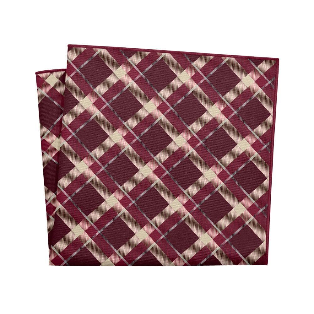 Inca Plaid Pocket Square - 12" Square - Knotty Tie Co.