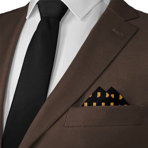 Indiana State Outline Pocket Square - Matching Necktie- Knotty Tie Co.