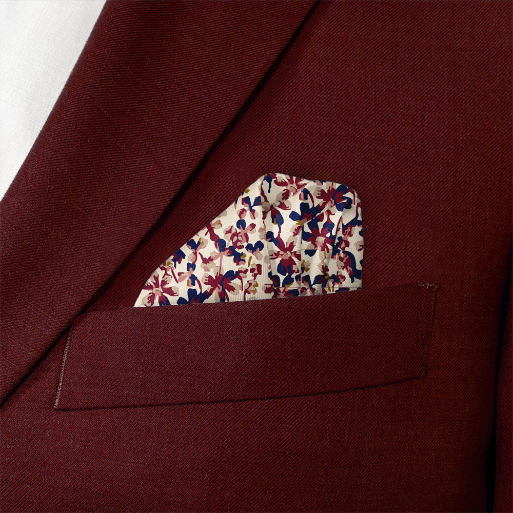 Inflorescence Pocket Square - Wave Fold - Knotty Tie Co.