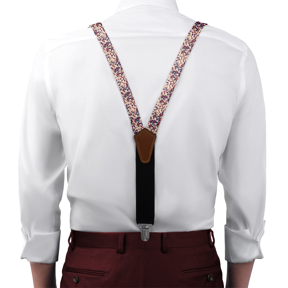 Inflorescence Suspenders - On Model Front View - Knotty Tie Co.