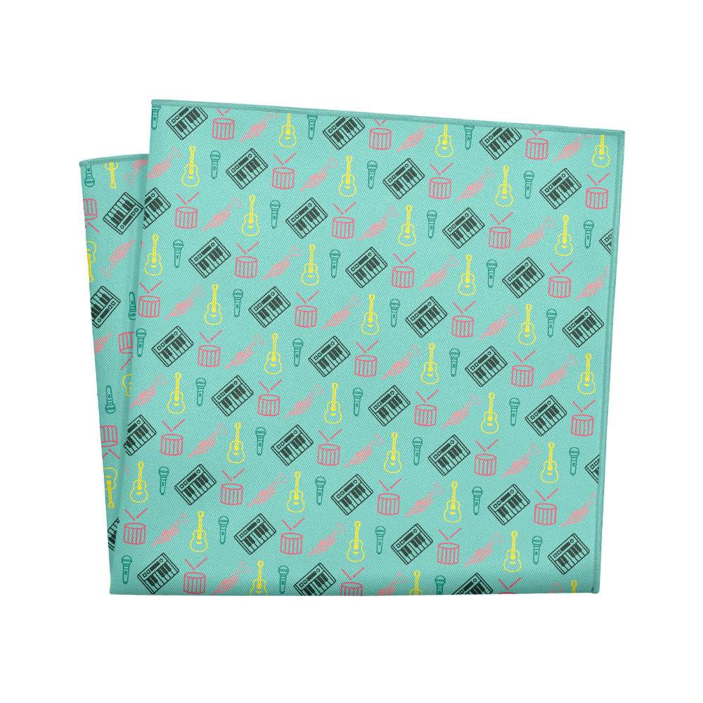 Instruments Pocket Square - 12" Square - Knotty Tie Co.