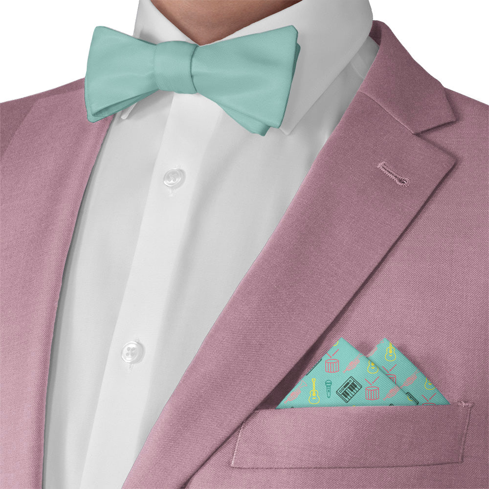 Instruments Pocket Square - Matching Bow Tie - Knotty Tie Co.