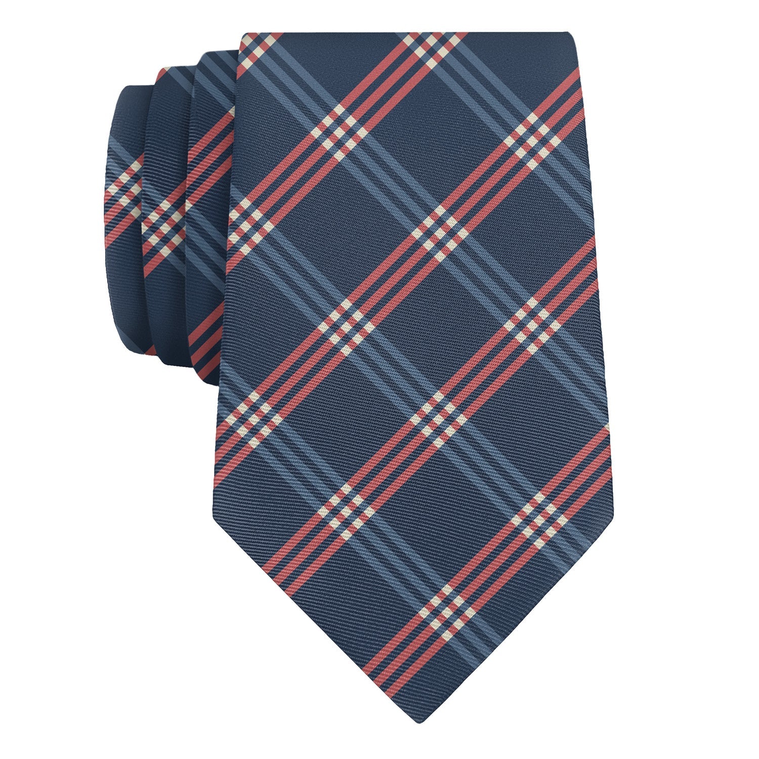 Intersector Plaid Necktie - Rolled - Knotty Tie Co.