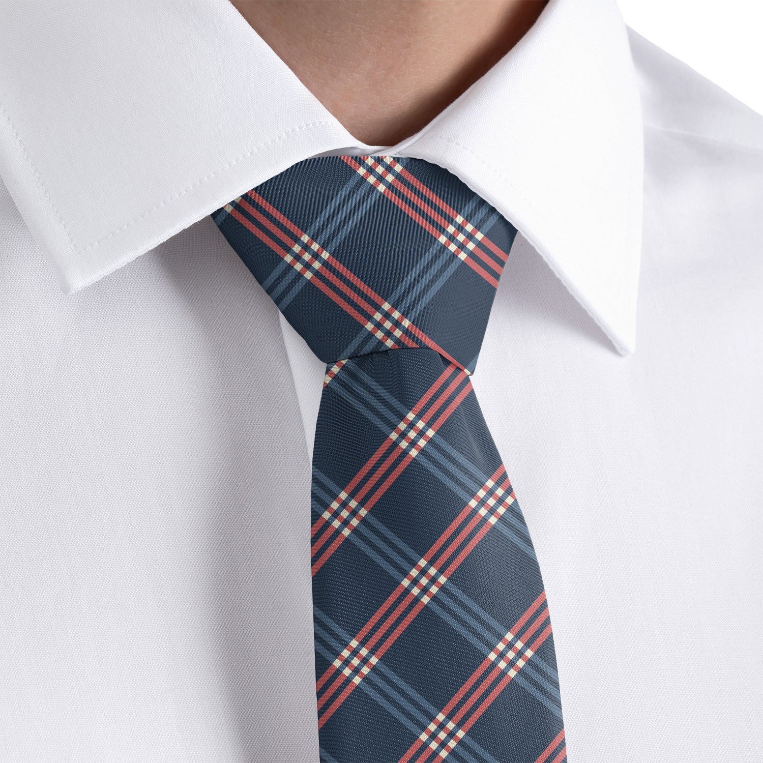 Intersector Plaid Necktie - Rolled - Knotty Tie Co.