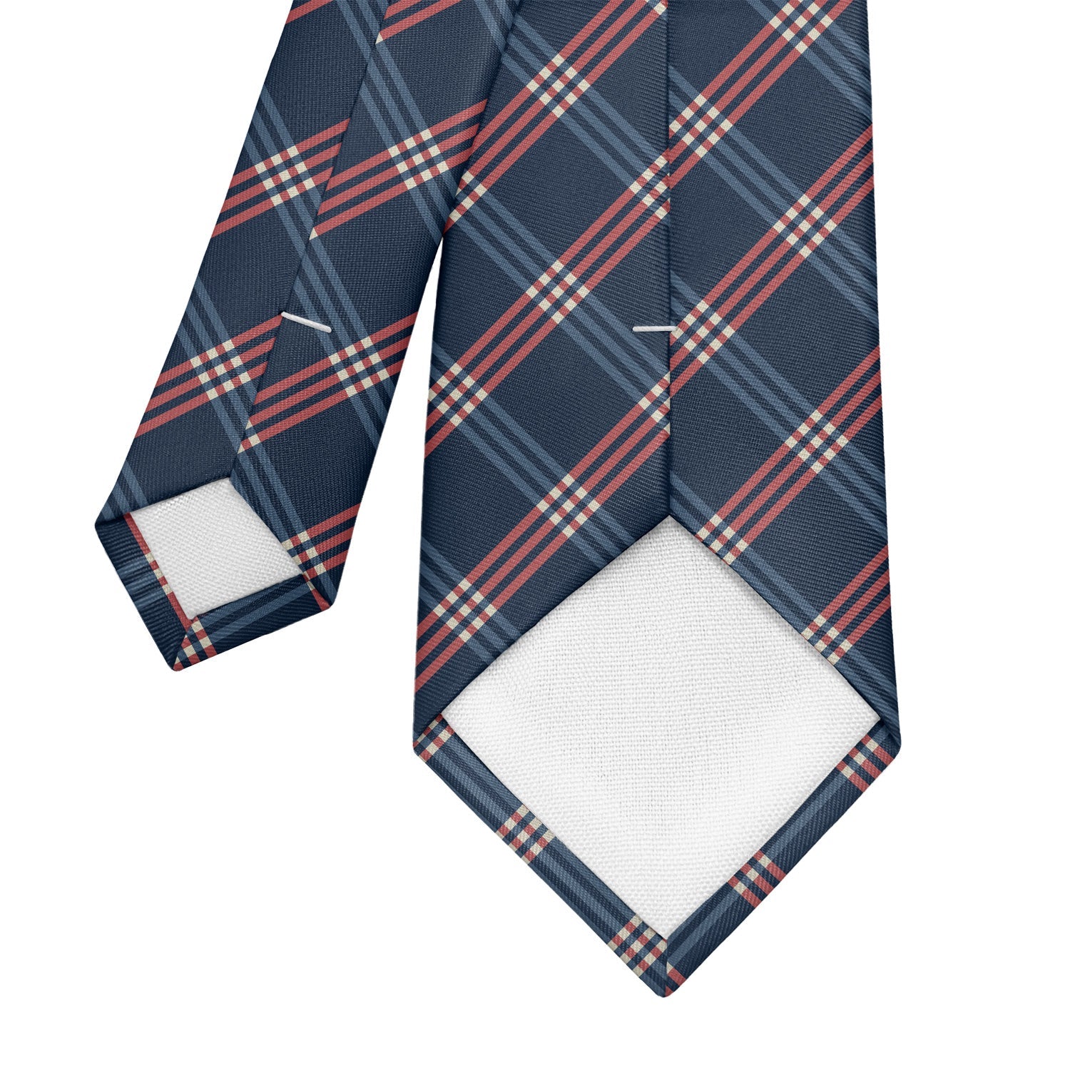 Intersector Plaid Necktie - Tipping - Knotty Tie Co.