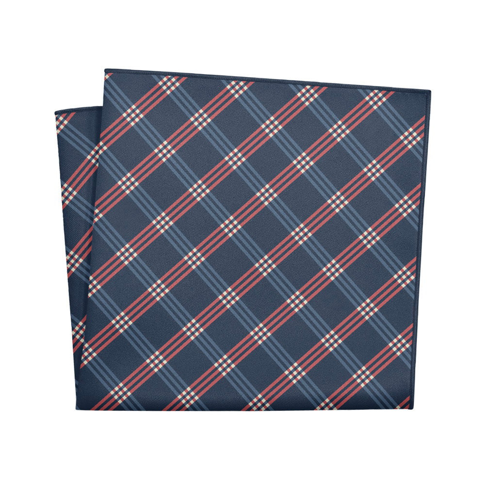 Intersector Plaid Pocket Square - 12" Square - Knotty Tie Co.