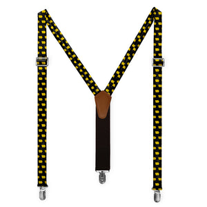 Iowa State Outline Suspenders - Full Front View - Knotty Tie Co.