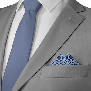 Iron Blossom Pocket Square - Matching Necktie- Knotty Tie Co.