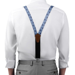 Iron Blossom Suspenders - On Model Front View - Knotty Tie Co.