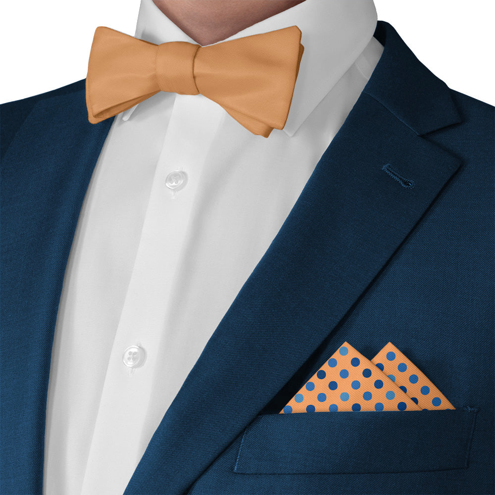 Ithica Dots Pocket Square - Matching Bow Tie - Knotty Tie Co.