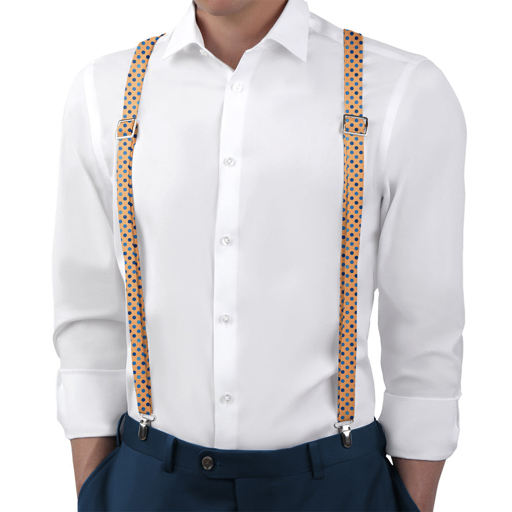 Ithica Dots Suspenders - Main View - Knotty Tie Co.