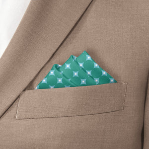 Ivy League Dots Pocket Square - Stairs Fold - Knotty Tie Co.