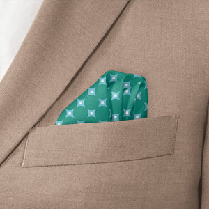 Ivy League Dots Pocket Square - Wave Fold - Knotty Tie Co.