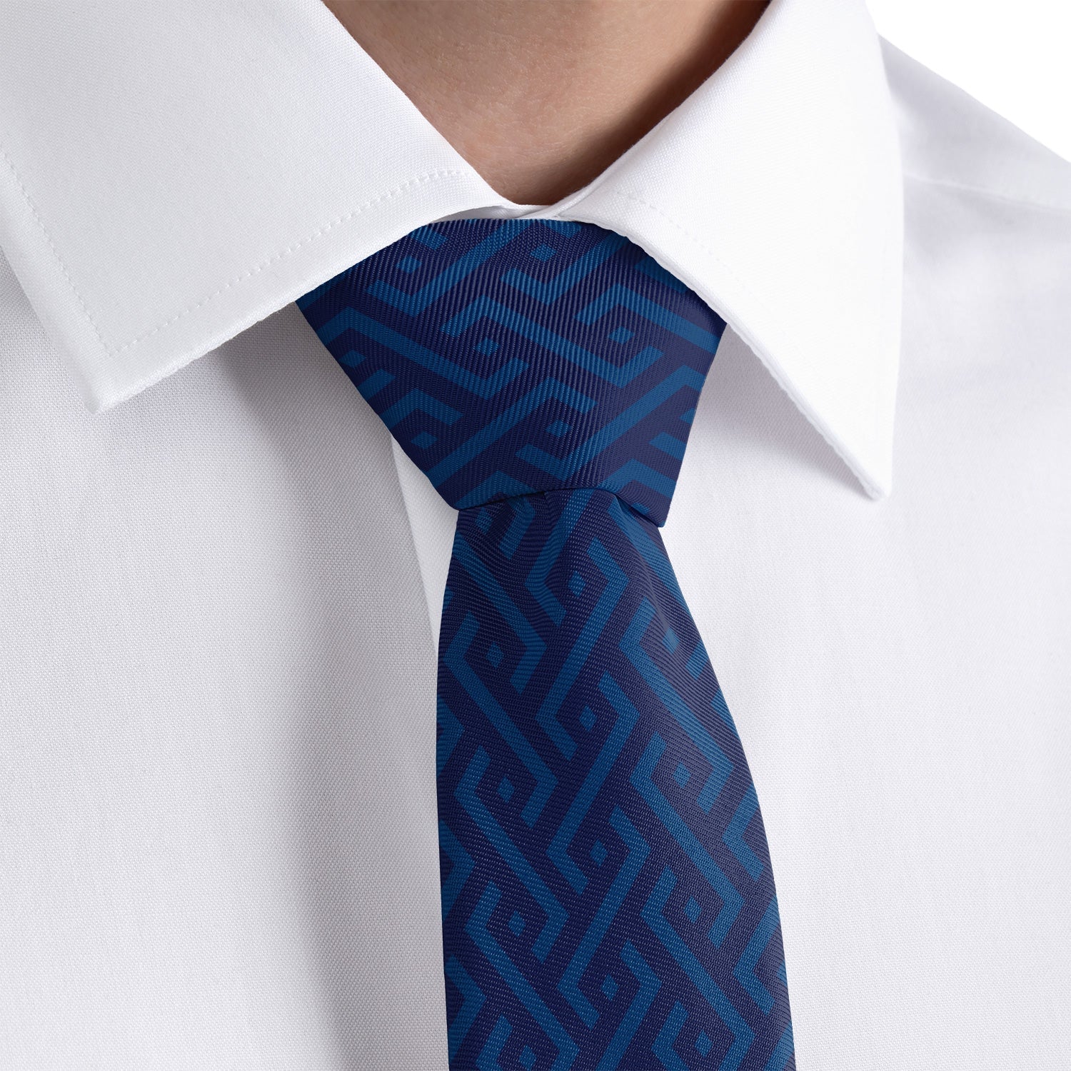 Jarvis Geometric Necktie - Rolled - Knotty Tie Co.