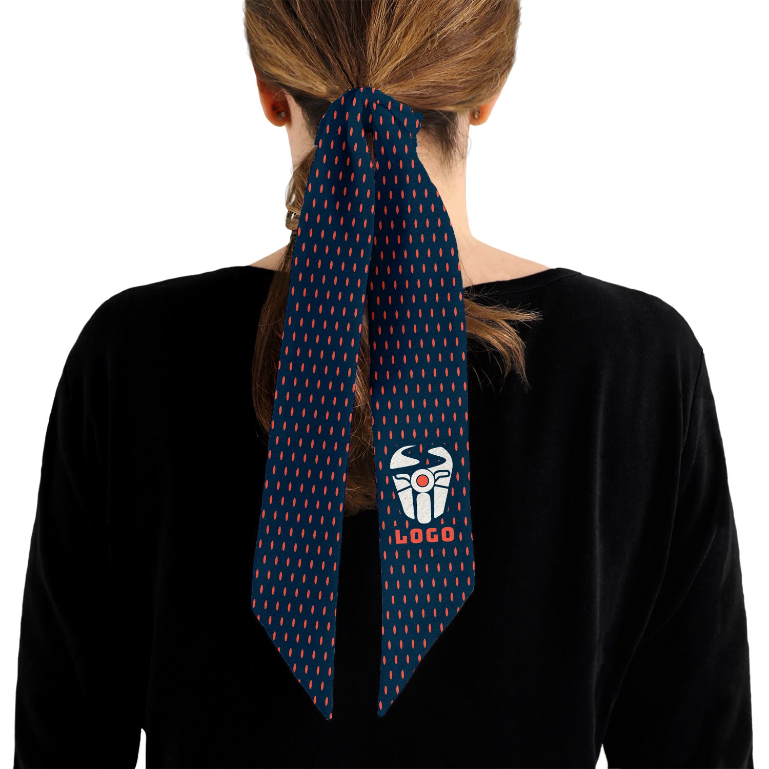 Jersey 1 Hair Flat Lay Logo Scarf - Knotty Tie Co.